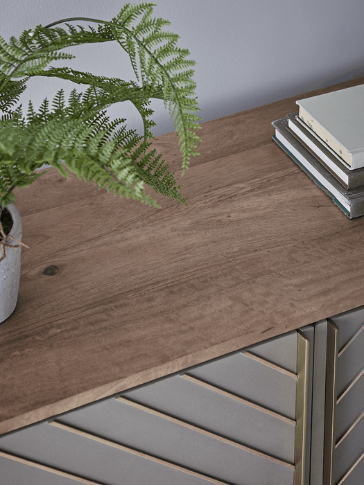 Concrete & Brass Cabinet