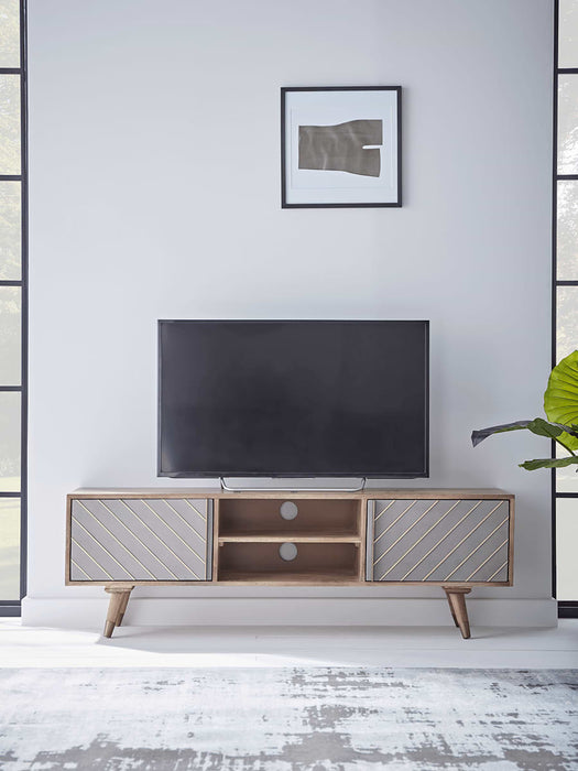Concrete & Brass Media Unit