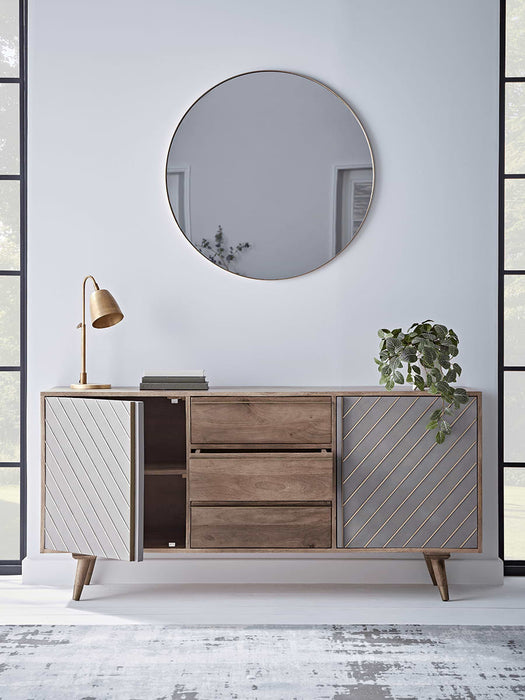 Concrete & Brass Sideboard