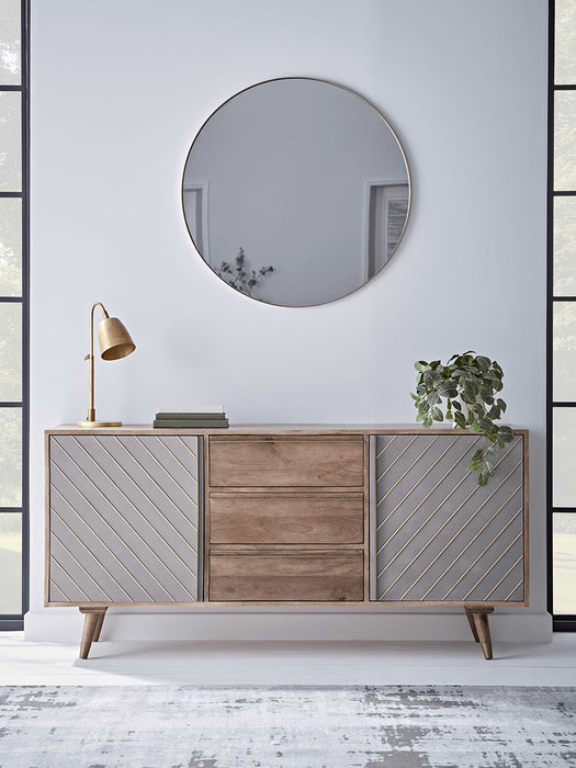 Concrete & Brass Sideboard