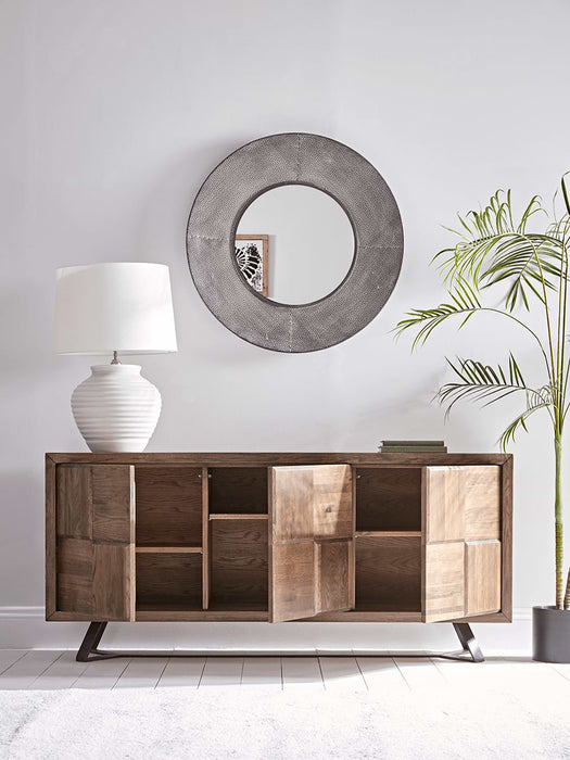 Textured Oak Wide Sideboard