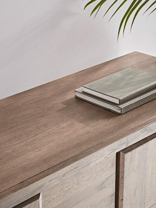 Textured Oak Wide Sideboard