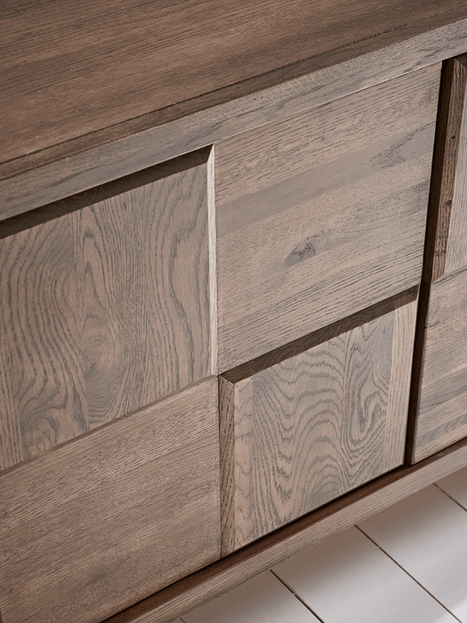 Textured Oak Wide Sideboard