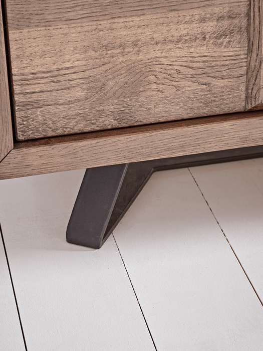 Textured Oak Wide Sideboard