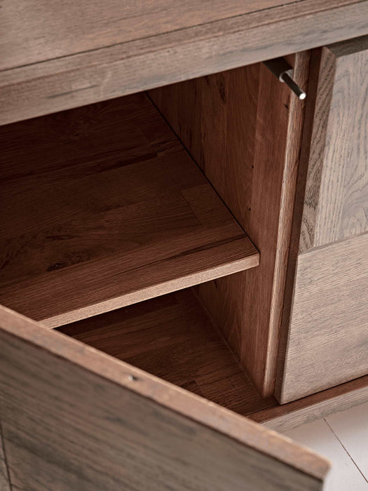 Textured Oak Wide Sideboard