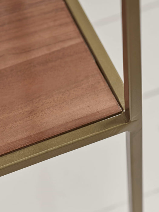 Hive Brass Inlay Side Table