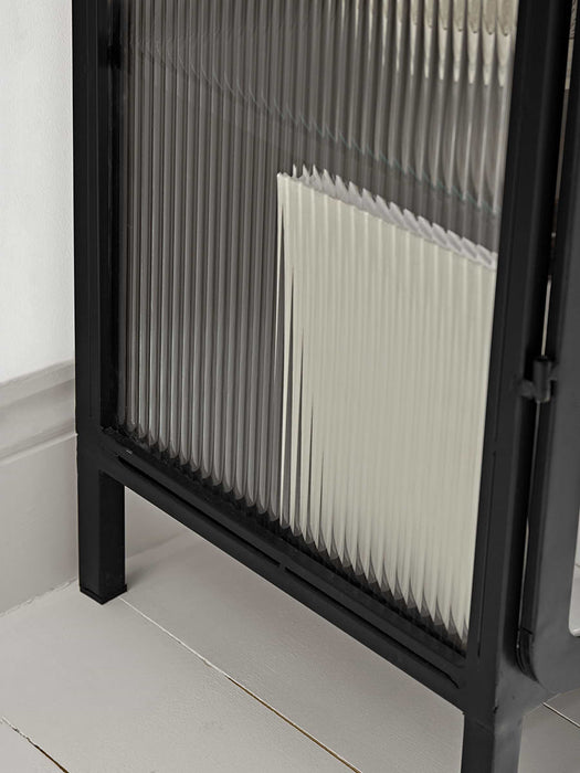 Reeded Glass Arch Display Cabinet