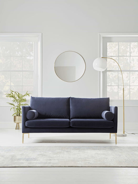 Rene Velvet Sofa - Navy