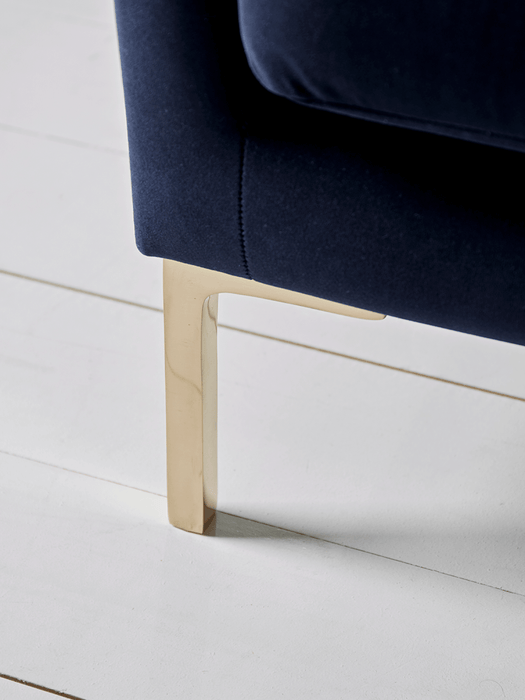 Rene Velvet Sofa - Navy