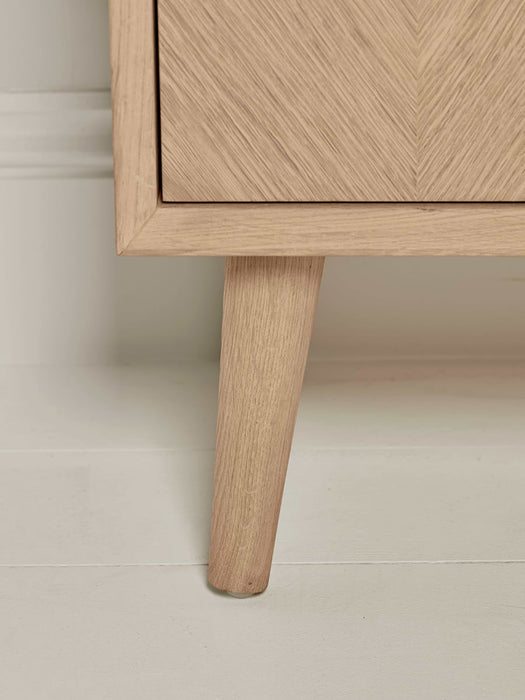 Chevron Oak Display Unit