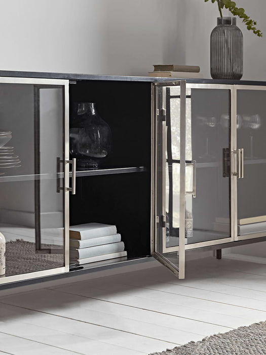 Burnished Steel Sideboard