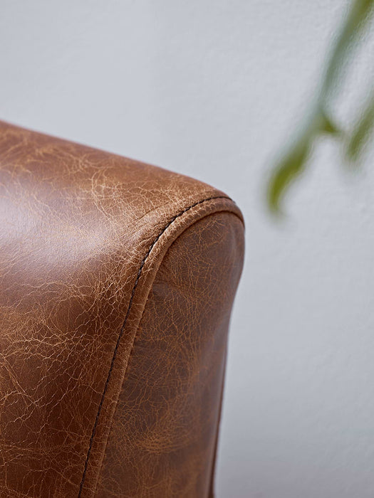 Relaxed Lounge Sofa - Tan Leather