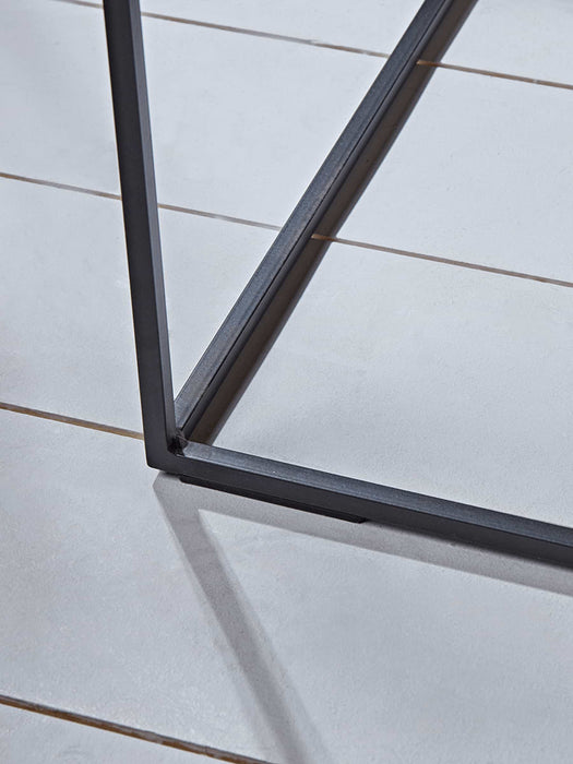 Burnt Oak Storage Side Table