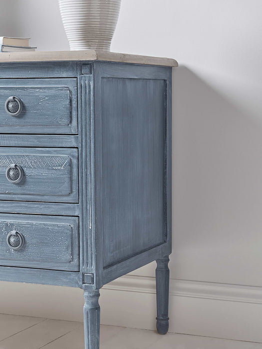 Distressed Three Drawer Chest