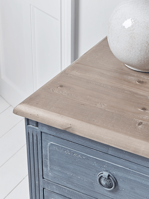 Distressed Three Drawer Chest