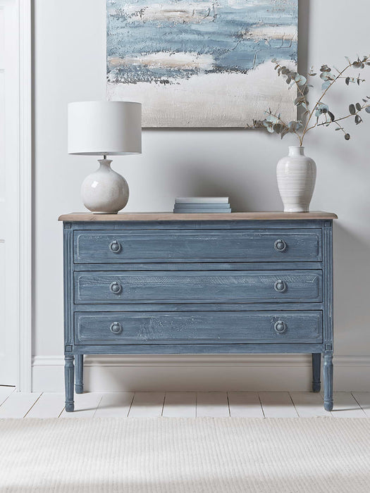Distressed Three Drawer Chest