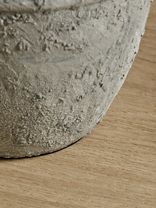 Ribbed Concrete Effect Table Lamp