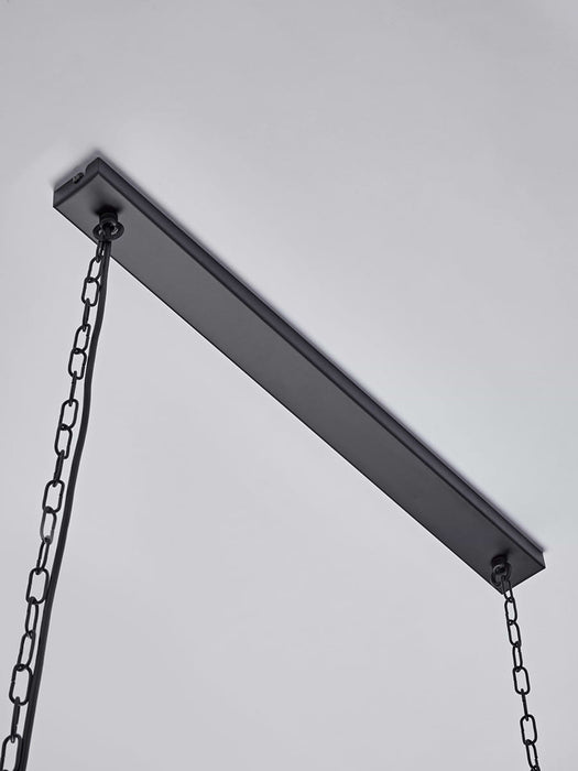 Large Metal Trapeze Pendant - Black