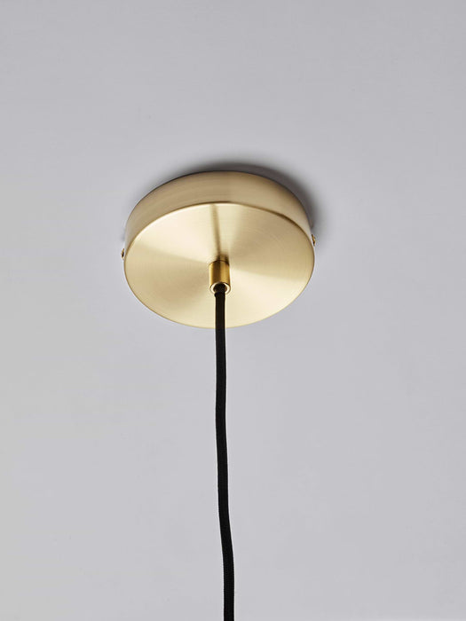 Oversize Blush Frosted Glass Pendant