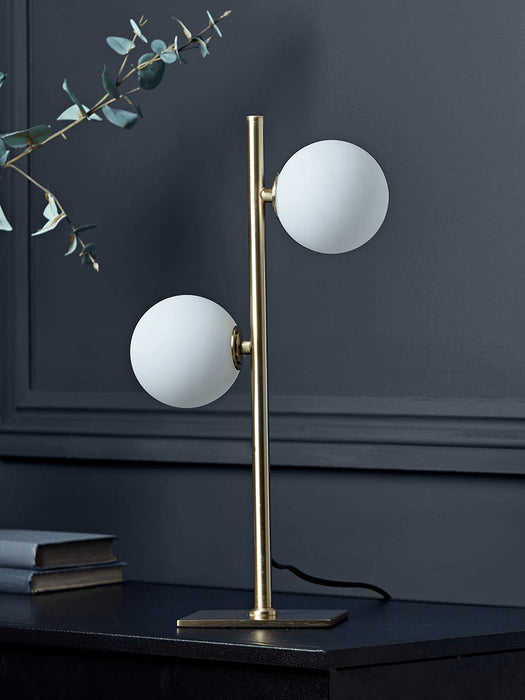 NEW Gold Globes Table Lamp