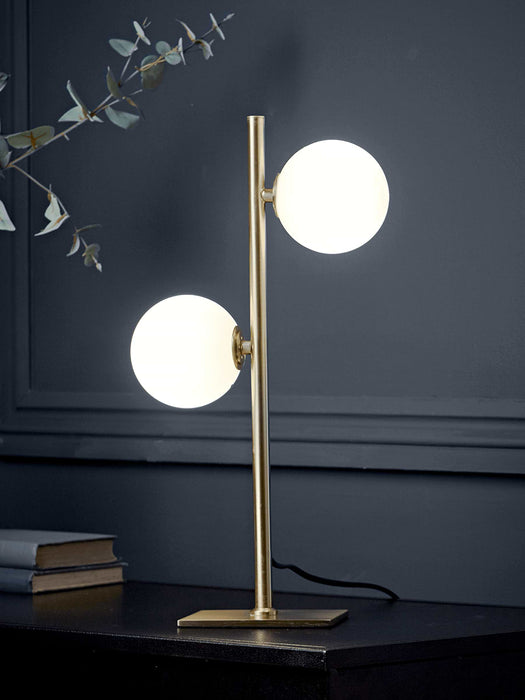 NEW Gold Globes Table Lamp