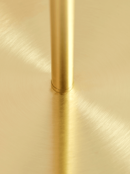Brushed Gold & Marble Effect Floor Lamp