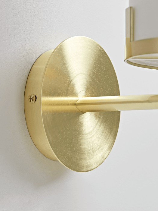 Brushed Gold & Marble Effect Wall Lamp
