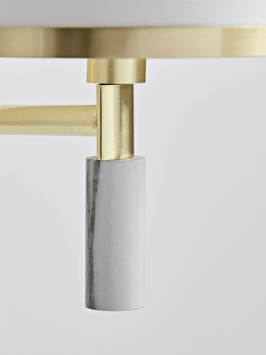 Brushed Gold & Marble Effect Wall Lamp