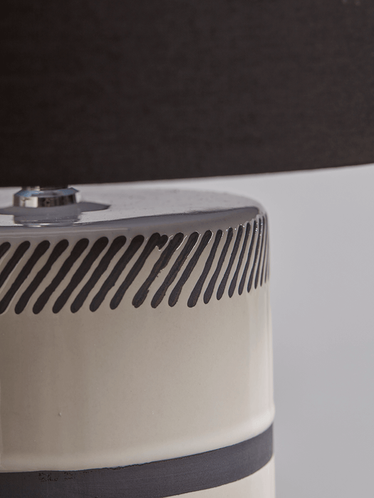 Black Stripes Ceramic Table Lamp