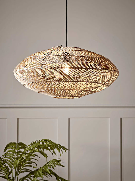 Woven Wicker Shade - Lines