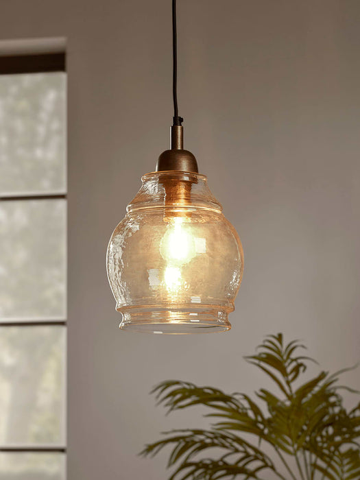 Barrel Glass Pendant
