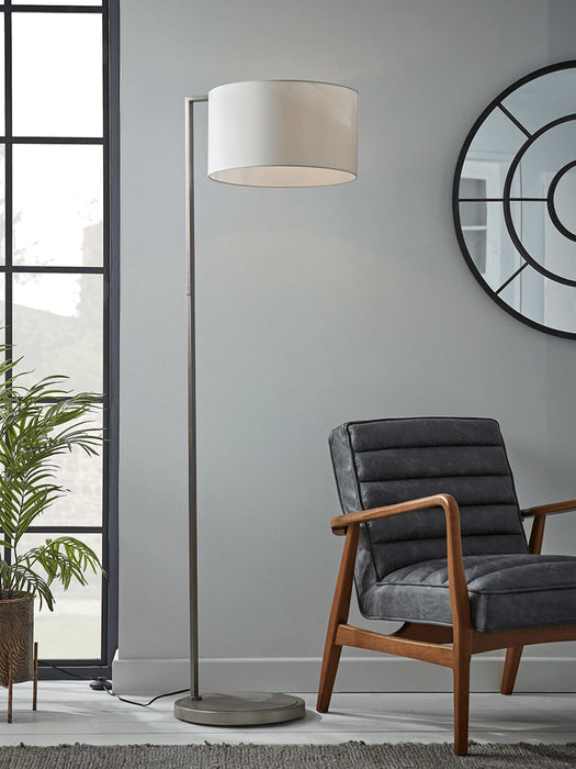 Brushed Silver Floor Lamp