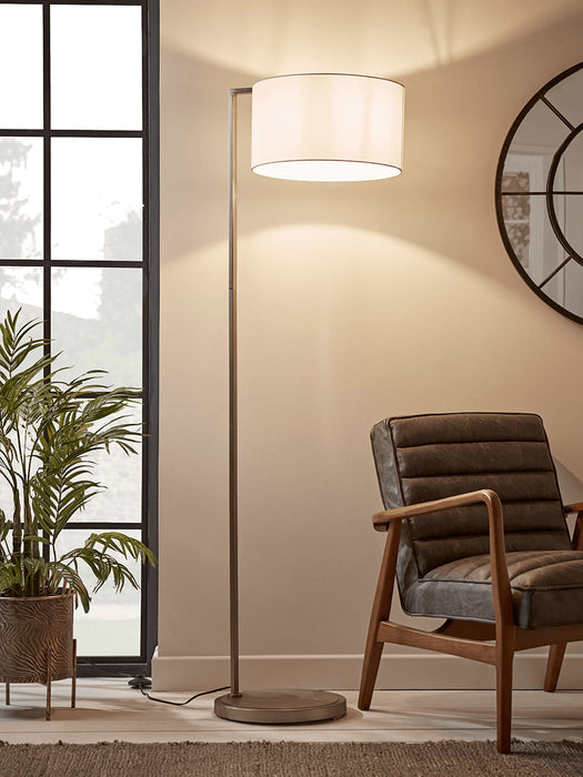 Brushed Silver Floor Lamp