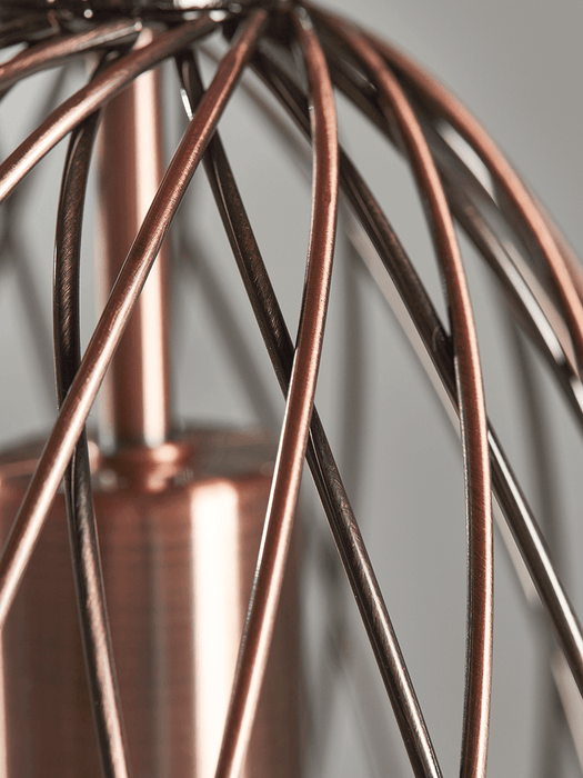 Antique Copper Metal Cage Pendant