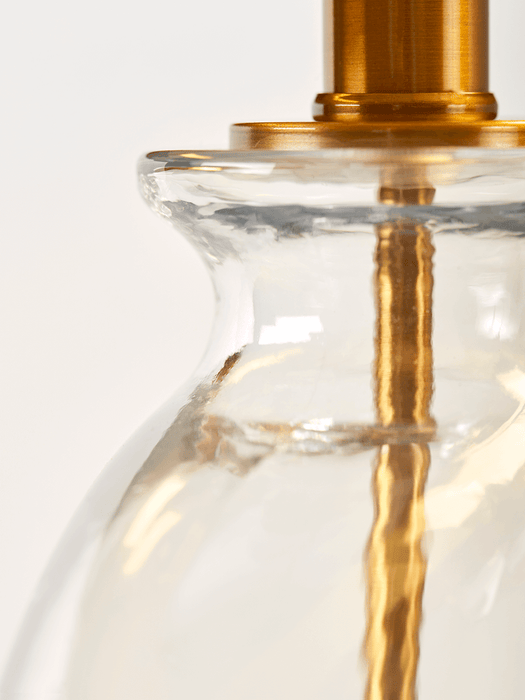 Black & Gold Glass Table Lamp