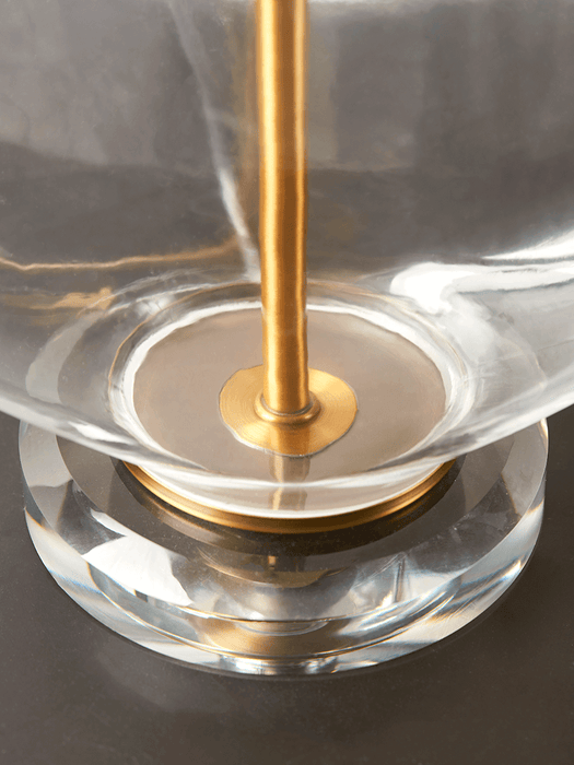 Black & Gold Glass Table Lamp