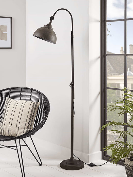 Aged Industrial Floor Lamp