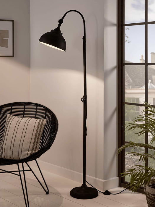 Aged Industrial Floor Lamp