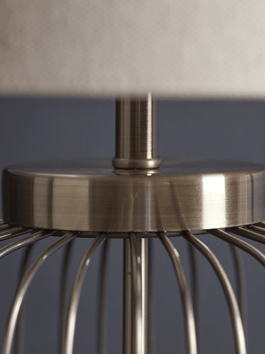 Antique Bronze Cage Table Lamp