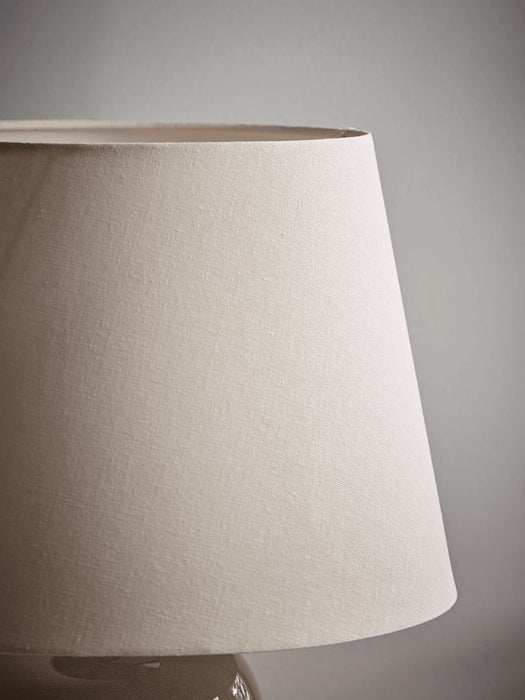Taupe Crackle Glaze Table Lamp