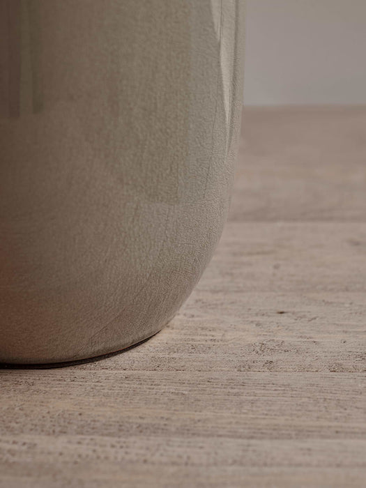 Taupe Crackle Glaze Table Lamp