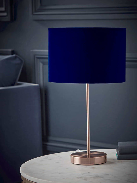 Copper & Navy Table Lamp