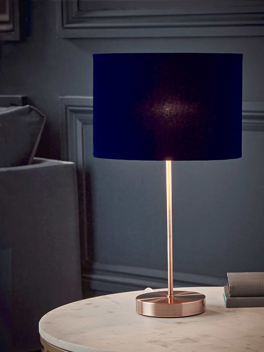 Copper & Navy Table Lamp