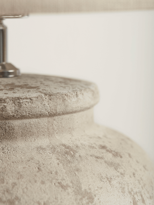 Textured Cement Table Lamp