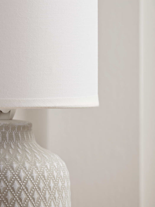 Textured Diamond Bedside Lamp