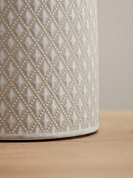 Textured Diamond Bedside Lamp