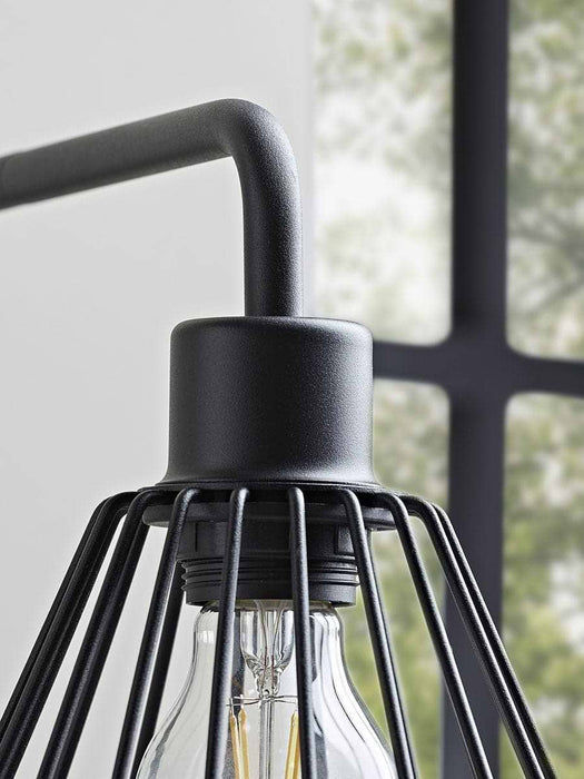 Caged Industrial Wall Light