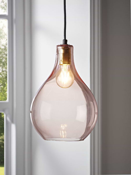 Teardrop Pendant - Blush