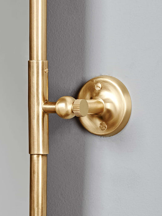 French Rectangle Wall Mirror - Brass