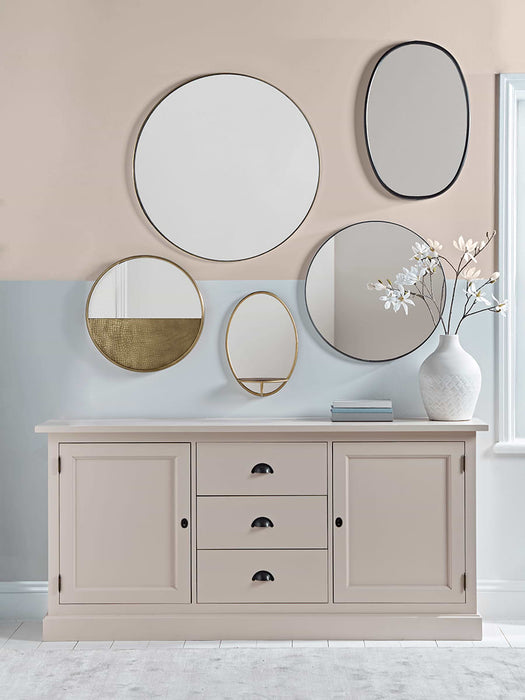 Burnished Gold Shelf Mirror